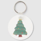 Sleutelhanger kerstboom Button (Voorkant)