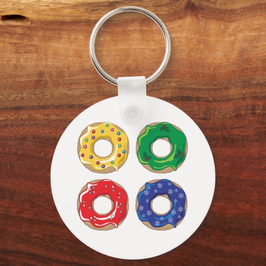 Sleutelhanger kerstdonuts (Voorkant)