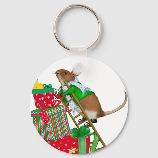 Sleutelhanger kerstmuis (Voorkant)