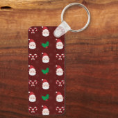 Sleutelhanger kerstpatroonrechthoek (Achterkant)