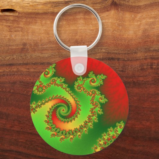 Sleutelhanger kersttriple Twirl (Voorkant)