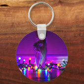Sleutelhanger - kerstverlichting en tinteloetjes (Voorkant)