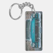 Sleutelhanger - Klassieke Old School Auto (Voorkant Links)