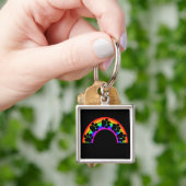 Sleutelhanger knipt op een regenboog (Hand)