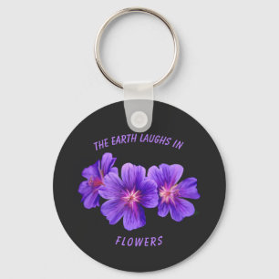 Sleutelhanger Knop Bloemen
