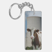Sleutelhanger koe en kerncentrale koeltoren (Voorkant Links)