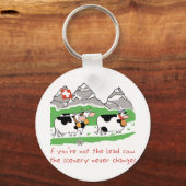 Sleutelhanger Koe lood (Voorkant)