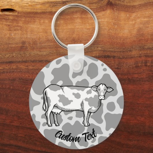 Sleutelhanger koe profiel (Voorkant)