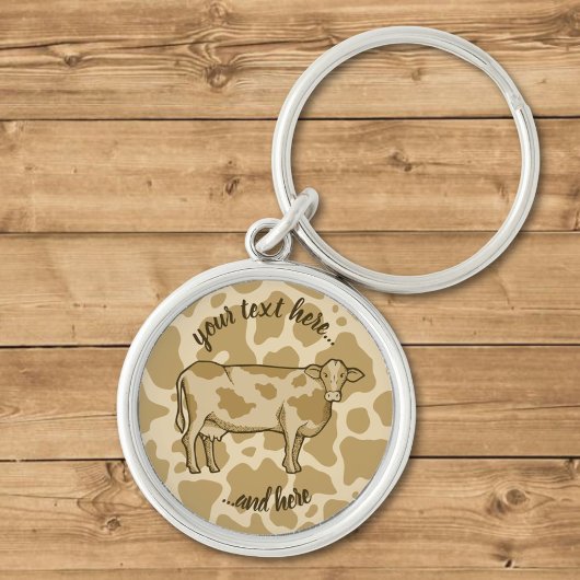 Sleutelhanger koe profiel