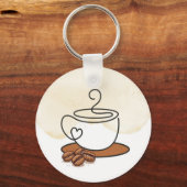 Sleutelhanger 'Koffie eerst, dan beslissingen' (Voorkant)