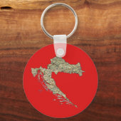Sleutelhanger Kroatische kaart (Voorkant)
