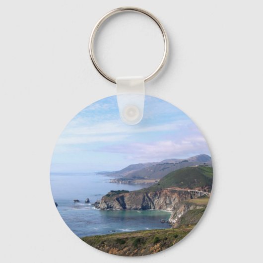 Sleutelhanger - Kustlijn nabij Big Sur (Voorkant)