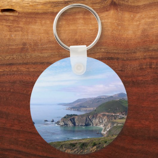 Sleutelhanger - Kustlijn nabij Big Sur (Voorkant)