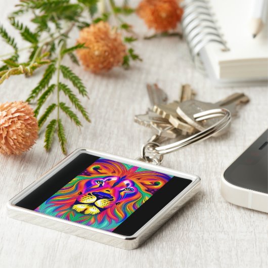 sleutelhanger leeuw (Zijkant)