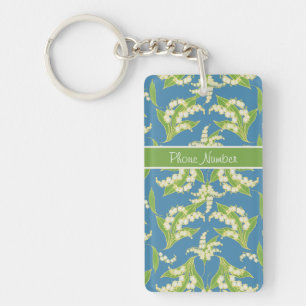 Sleutelhanger: Lelies van de Vallei, Blauw Sleutelhanger