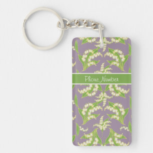  Sleutelhanger: Lelies van de Vallei, Mauve Sleutelhanger