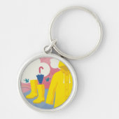 Sleutelhanger lente regenachtige dag (Voorkant)