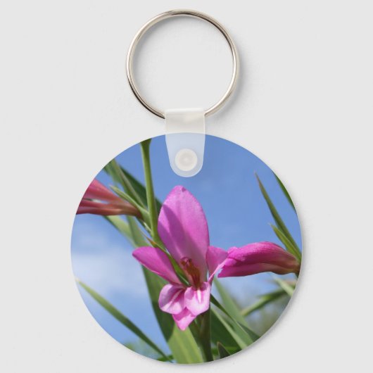 Sleutelhanger lentroze bloemen (Voorkant)