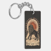 Sleutelhanger Leo hemelse dierenriemkunst (Voorkant Links)