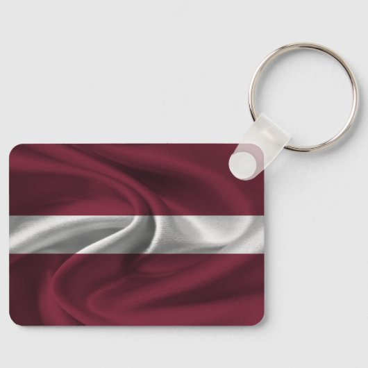 Sleutelhanger Letland vlag (Voorkant)