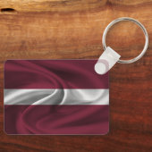 Sleutelhanger Letland vlag (Voorkant)