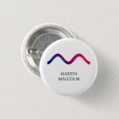 SLEUTELHANGER letter M Ronde Button 3,2 Cm (Voorkant /achterkant)