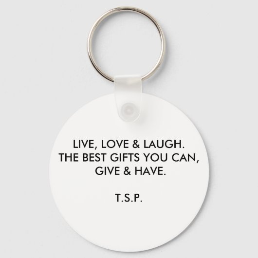 {SLEUTELHANGER} LEVEN, HOUDEN EN LAUGH SLEUTELHANGER (Voorkant)