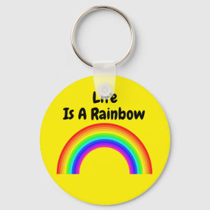 Sleutelhanger leven is een regenboog