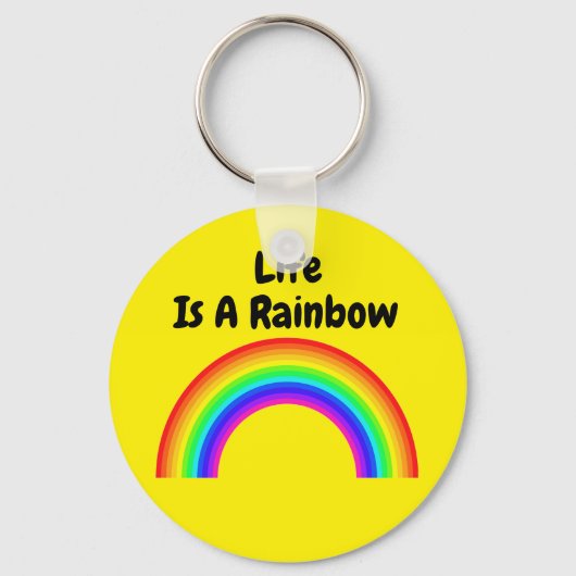 Sleutelhanger leven is een regenboog (Voorkant)