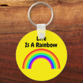 Sleutelhanger leven is een regenboog (Voorkant)