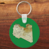 Sleutelhanger Libië-kaart (Voorkant)