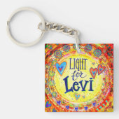 sleutelhanger "Licht voor Levi" (voorkant)
