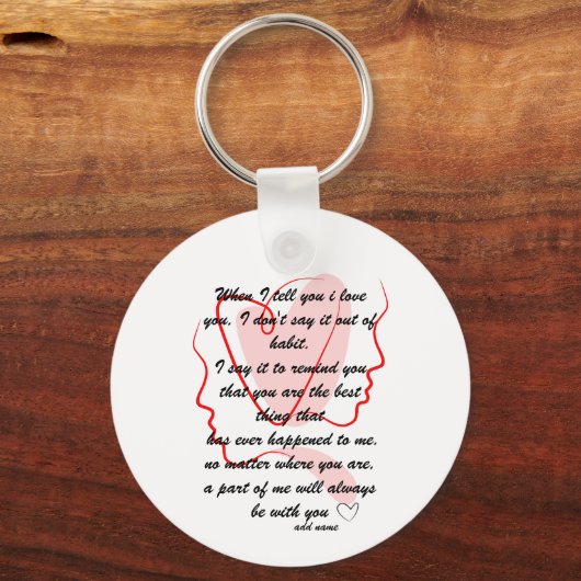 sleutelhanger liefdesberichten (Voorkant)