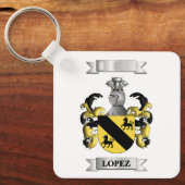 Sleutelhanger Lopez Achternaam En Wapen (Voorkant)