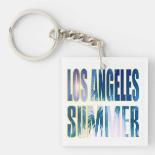 sleutelhanger "Los Angeles Summer Letter Blue"