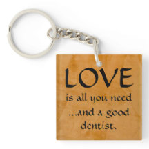 Sleutelhanger Love And A Good Dentist