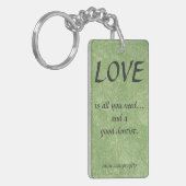 Sleutelhanger Love And A Good Dentist (Voorkant Links)