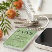 Sleutelhanger Love And A Good Dentist (Voorkant Rechts)