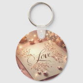 Sleutelhanger LOVE elegante vormgeving (Voorkant)