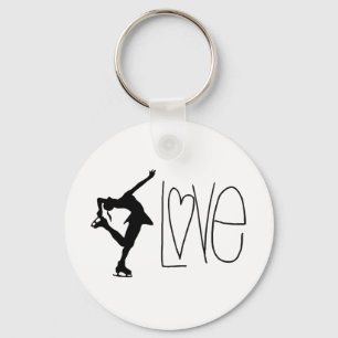 Sleutelhanger "Love Figuur Skating"
