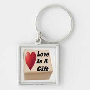 Sleutelhanger Love is een cadeau