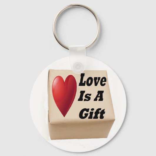 Sleutelhanger Love is een cadeau (Voorkant)