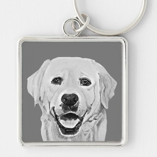 Sleutelhanger Lovely Pencil Labrador Retriever (Voorkant)