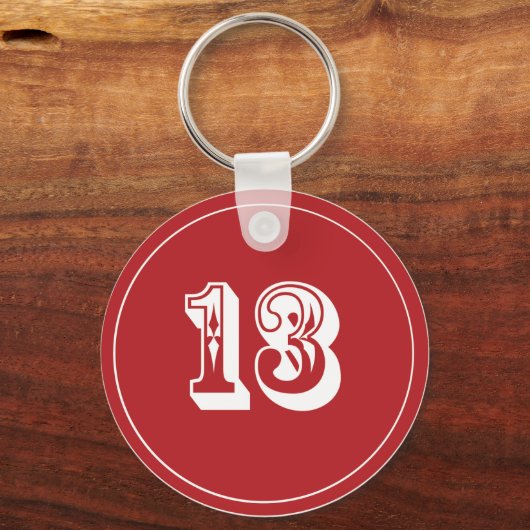 Sleutelhanger Lucky 13 (Voorkant)