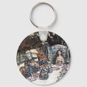 Sleutelhanger: Mad Hatter Tea Party - door Rackham Sleutelhanger