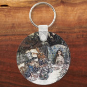 Sleutelhanger: Mad Hatter Tea Party - door Rackham Sleutelhanger (Voorkant)