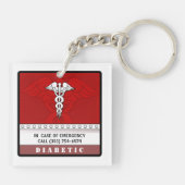 Sleutelhanger medische waarschuwing - Gepersonalis (Achterkant)