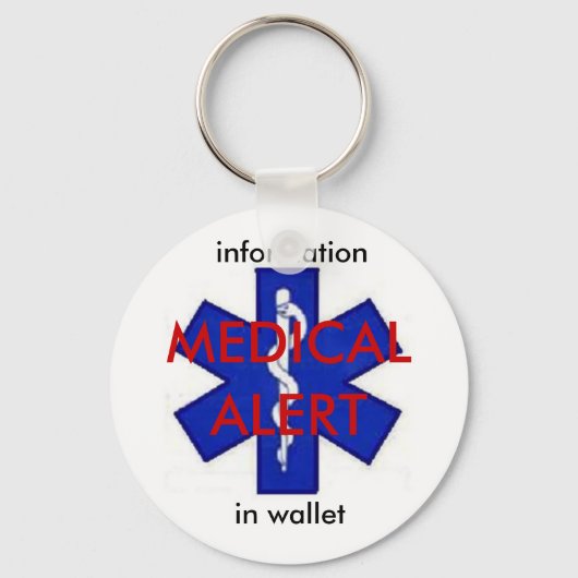 Sleutelhanger Medische waarschuwingen (Voorkant)