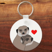 Sleutelhanger "Meerkats in Love" (Voorkant)