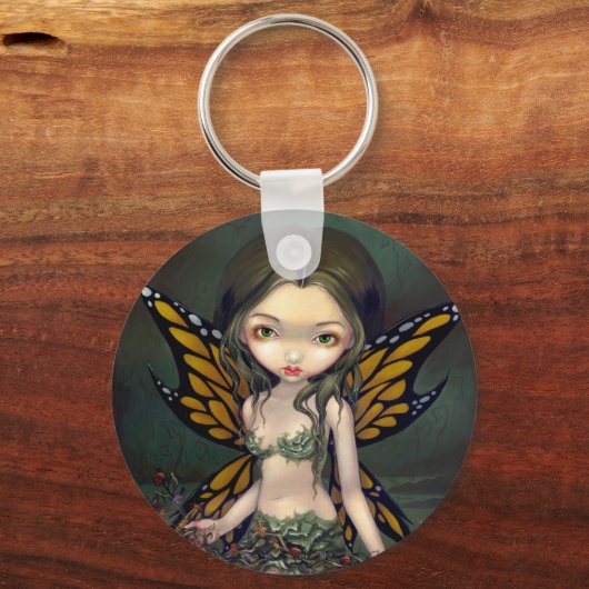 sleutelhanger "Melk met gedroogde bloemen" (Voorkant)